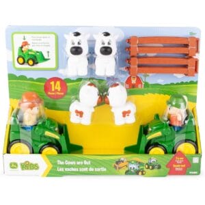 John Deere The Cows Are Out 14pc Farm Playset 18m+