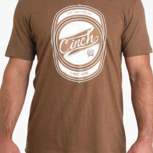 CINCH MENS SS TEE BROWN