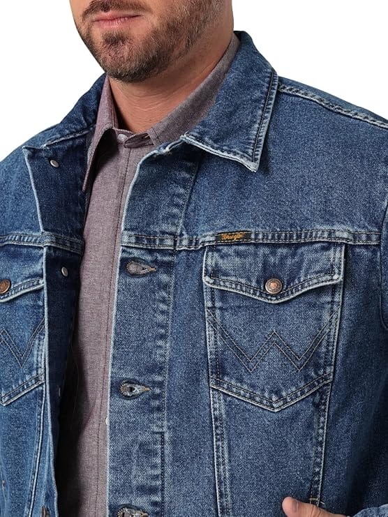Wrangler Mens Classic Denim Jacket - Image 3