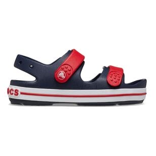 Crocs Kids Crocband Cruiser Sandal Navy & Varsity Red - Image 2